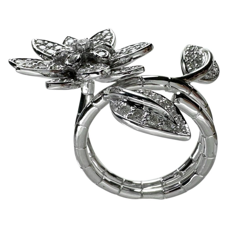 12号 花＆葉モチーフ ダイヤモンド 1.40ct リング・指輪 K18WGホワイトゴールド 18金 12.7g レディース
【中古】【真子質店】【NN】




【TIDMo】
