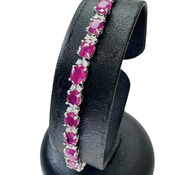 ルビー 10.14ct ダイヤモンド 0.41ct ブレスレット K14WGホワイトゴールド 14金 8.4g 16.5cm レディース
【中古】【真子質店】【NN】




【IIxx】