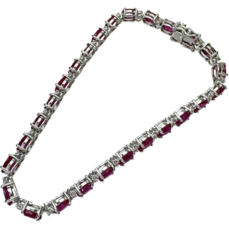 ルビー 10.14ct ダイヤモンド 0.41ct ブレスレット K14WGホワイトゴールド 14金 8.4g 16.5cm レディース
【中古】【真子質店】【NN】




【IIxx】