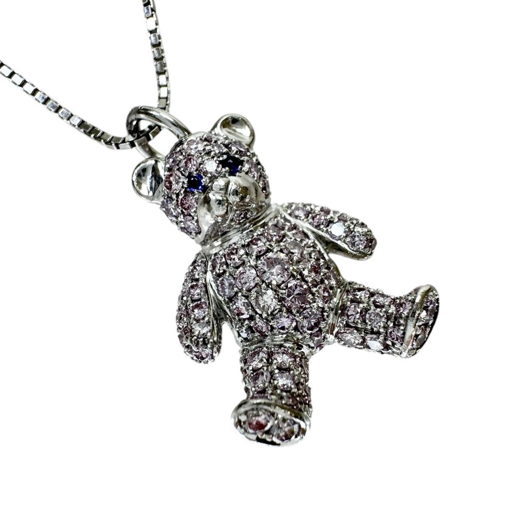 クマモチーフ ダイヤモンド(天然ピンクダイヤモンド含む) 2.50ct