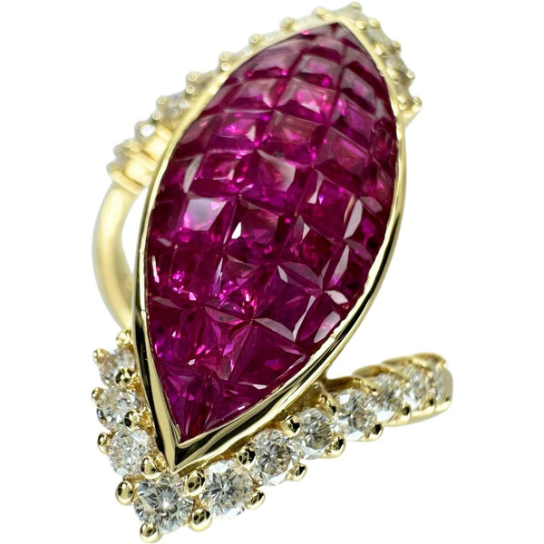 15号 ミステリーセッティングルビー 3.52ct ダイヤモンド 0.54ct リング・指輪 K18ゴールド 18金 7.4g レディース
【中古】【真子質店】【NN】




【IMoKMa】