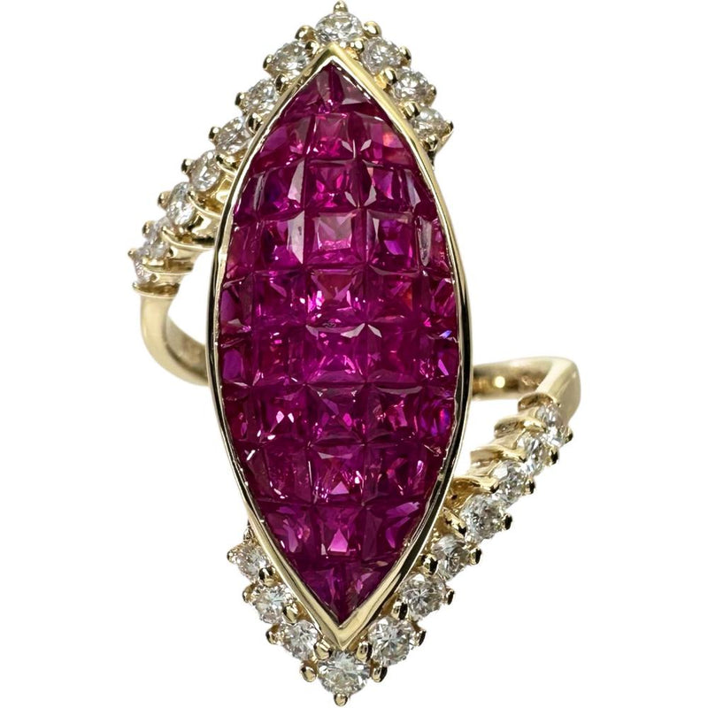 15号 ミステリーセッティングルビー 3.52ct ダイヤモンド 0.54ct リング・指輪 K18ゴールド 18金 7.4g レディース
【中古】【真子質店】【NN】




【IMoKMa】