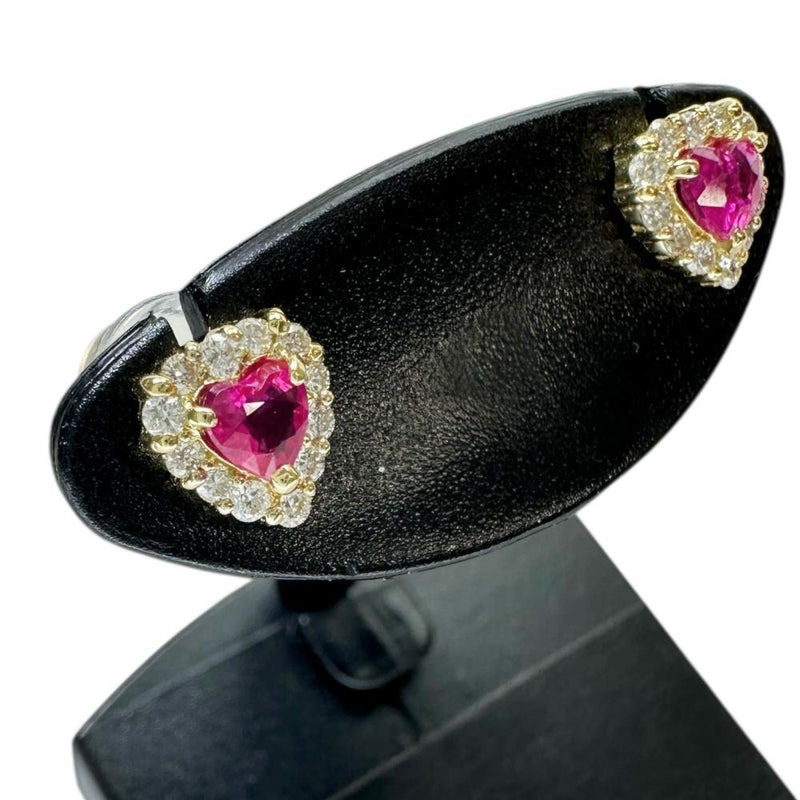 ハート ルビー 0.16×2ct ダイヤモンド 0.08×2ct ピアス K18ゴールド 18金 1.0g レディース
【中古】【真子質店】【NN】




【MaSY】