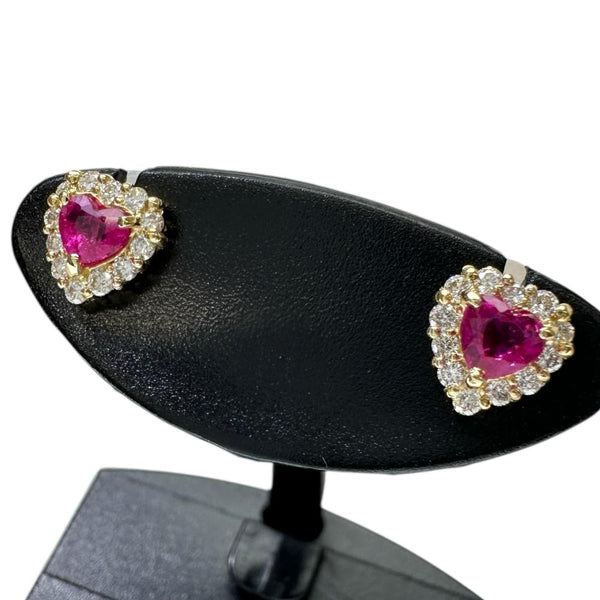 ハート ルビー 0.16×2ct ダイヤモンド 計0.08×2ct ピアス K18ゴールド 18金 1.0g レディース
【中古】【真子質店】【NN】




【MaSY】