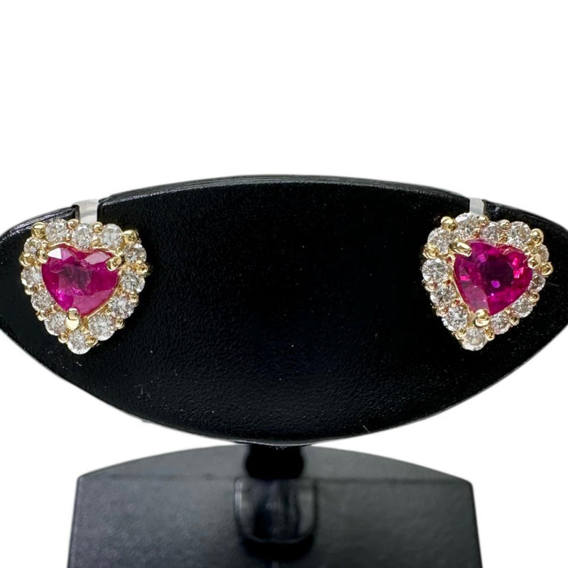 ハート ルビー 0.16×2ct ダイヤモンド 計0.08×2ct ピアス K18ゴールド 18金 1.0g レディース
【中古】【真子質店】【NN】




【MaSY】