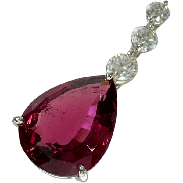 しずくモチーフ ルベライトトルマリン 8.63ct ダイヤモンド 1.00ct ペンダントトップ Pt900プラチナ 6.0g レディース
【中古】【真子質店】【NN】




【TTMiK】