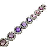 マルチカラーサファイア（ローズカット） 9.62ct ダイヤモンド 2.53ct ブレスレット K18WGホワイトゴールド 18金 16.4g 18cm レディース
【中古】【真子質店】【NN】




【DDMoMo】