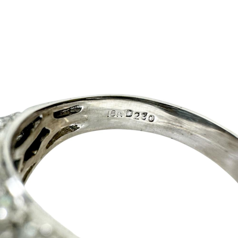 15号 サンタマリア アクアマリン 6.85ct ダイヤモンド 2.30ct リング