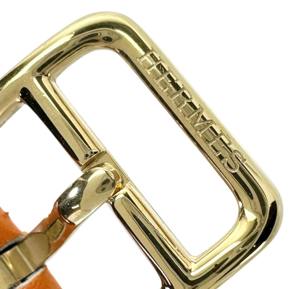 HERMES/エルメス】 ケリー ベルト ブレスレット レザー/GP 14.6g 17.0
