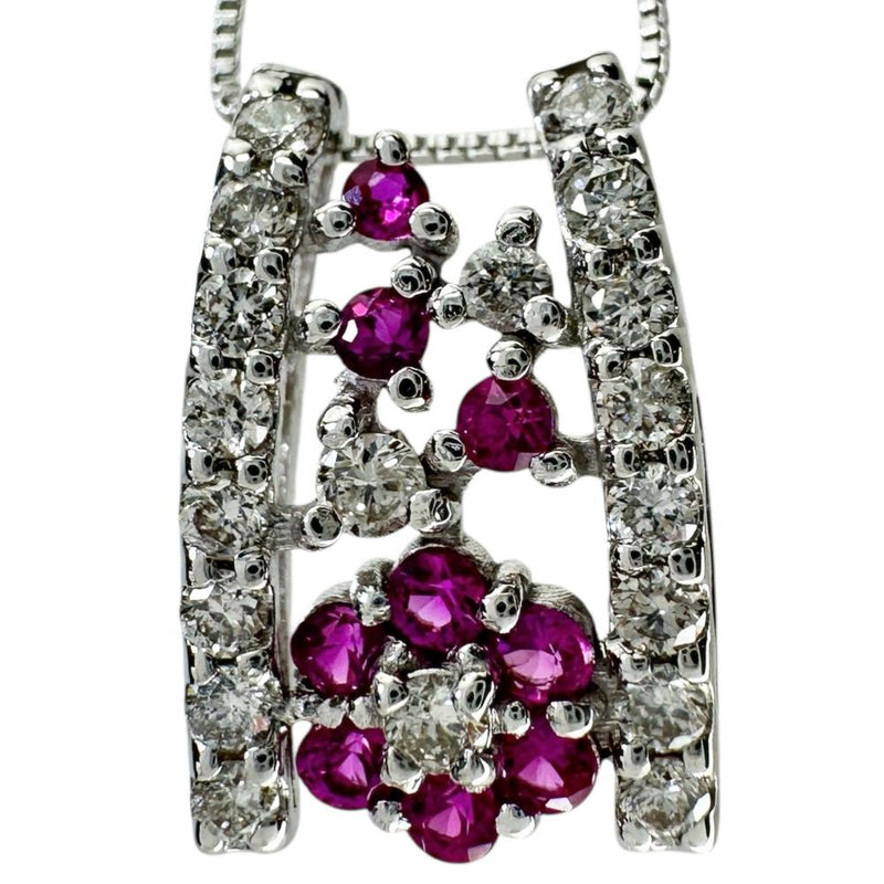 ルビー 0.15ct ダイヤモンド 0.19ct ネックレス K18WGホワイトゴールド 18金 2.0g 40cm レディース
【中古】【真子質店】【NN】




【MaMax】
