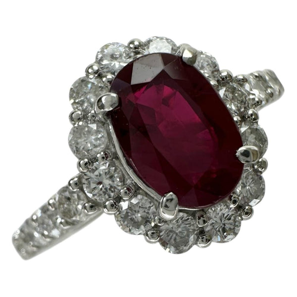 12号 ビルマ産ピジョンブラッドルビー 1.10ct ダイヤモンド 0.55ct リング・指輪 Pt950プラチナ 3.9g レディース
【中古】【真子質店】【NN】




【TxxT】
