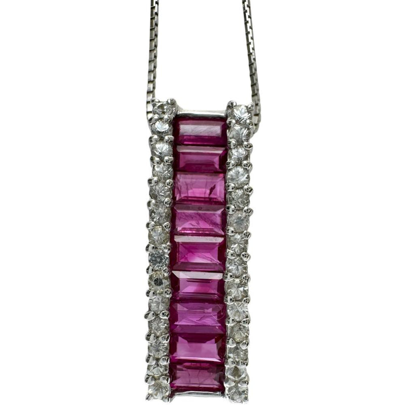 ルビー 1.25ct ダイヤモンド 0.35ct ネックレス K18WGホワイトゴールド 18金 4.0g 46cm レディース
【中古】【真子質店】【NN】




【YIY】