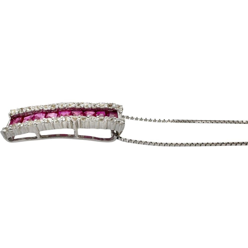 ルビー 1.25ct ダイヤモンド 0.35ct ネックレス K18WGホワイトゴールド 18金 4.0g 46cm レディース
【中古】【真子質店】【NN】




【YIY】