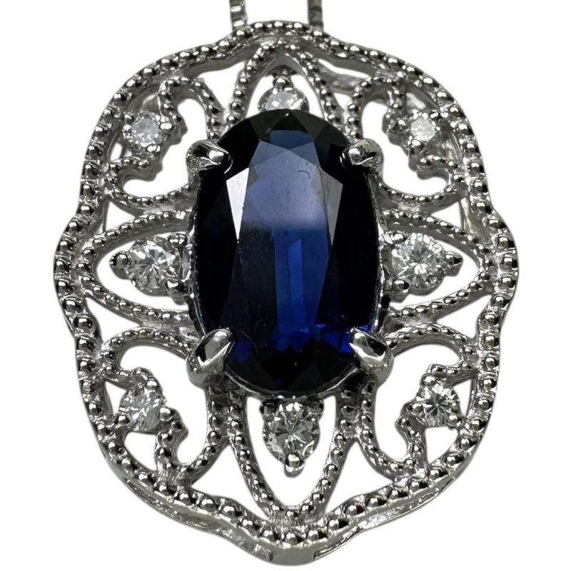 サファイア 1.336ct ダイヤモンド 0.11ct ネックレス Pt950プラチナ/Pt850プラチナ 3.7g 45cm レディース
【中古】【真子質店】【NN】




【YYx】
