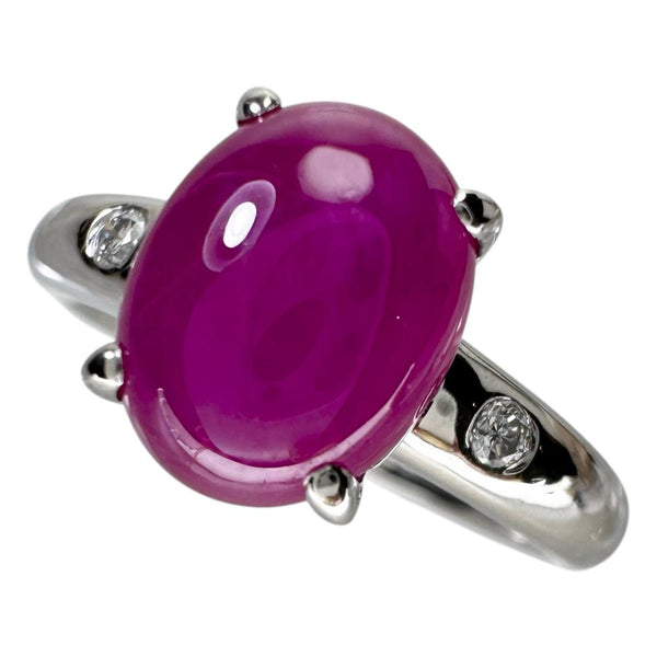 11号 ルビー（カボションカット） 2.63ct ダイヤモンド 0.045ct リング・指輪 Pt900プラチナ 6.3g レディース
【中古】【真子質店】【NN】




【YxMo】