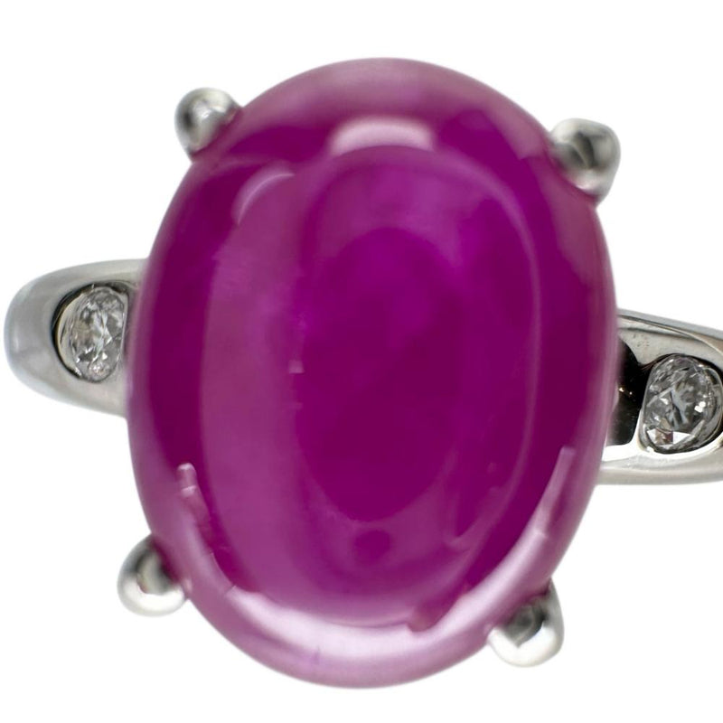 11号 ルビー（カボションカット） 2.63ct ダイヤモンド 0.045ct リング・指輪 Pt900プラチナ 6.3g レディース
【中古】【真子質店】【NN】




【YxMo】