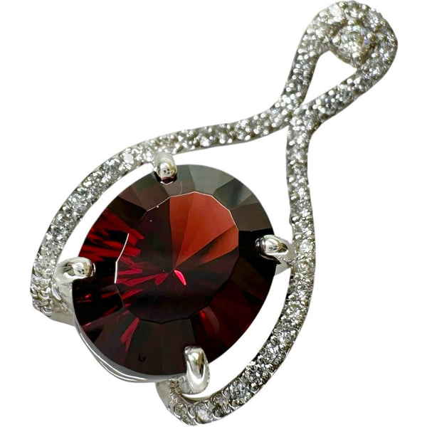 オーバルミックスカット ガーネット 4.59ct ダイヤモンド 0.27ct ペンダントトップ K18WGホワイトゴールド 18金 3.4g レディース
【中古】【真子質店】【NN】




【DMiD】