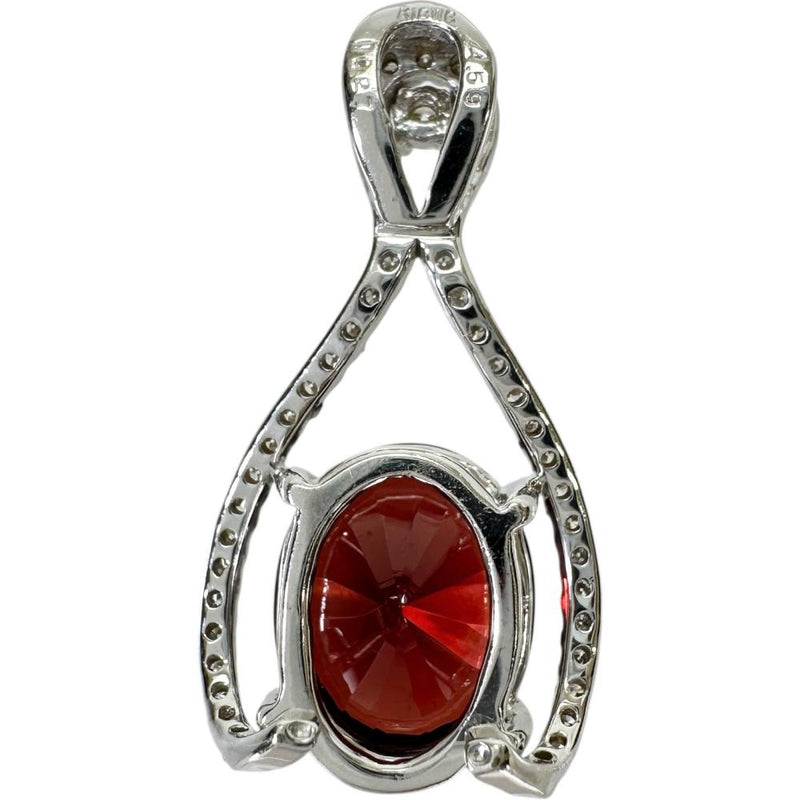 オーバルミックスカット ガーネット 4.59ct ダイヤモンド 0.27ct ペンダントトップ K18WGホワイトゴールド 18金 3.4g レディース
【中古】【真子質店】【NN】




【DMiD】