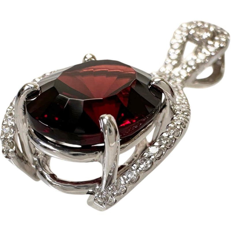 オーバルミックスカット ガーネット 4.59ct ダイヤモンド 0.27ct ペンダントトップ K18WGホワイトゴールド 18金 3.4g レディース
【中古】【真子質店】【NN】




【DMiD】