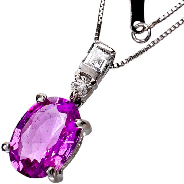 ピンクサファイア 1.373ct ダイヤモンド 0.13ct ネックレス Pt900プラチナ/Pt850プラチナ 3.3g 45cm レディース
【中古】【真子質店】【NN】




【YIY】
