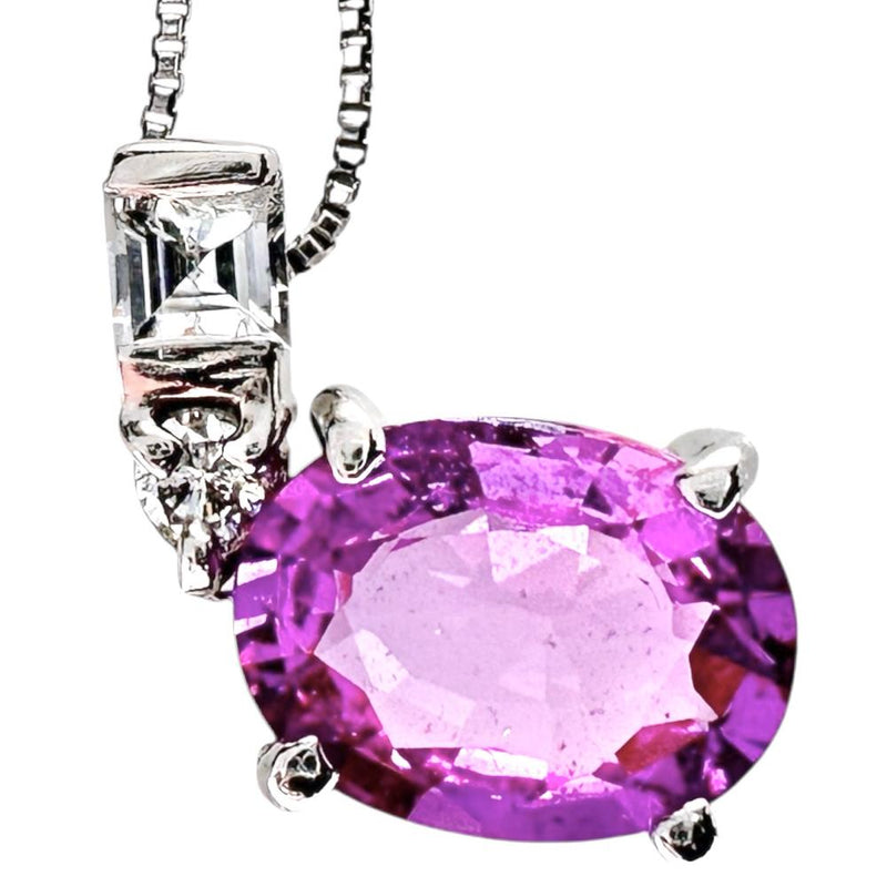 ピンクサファイア 1.373ct ダイヤモンド 0.13ct ネックレス Pt900プラチナ/Pt850プラチナ 3.3g 45cm レディース
【中古】【真子質店】【NN】




【YIY】