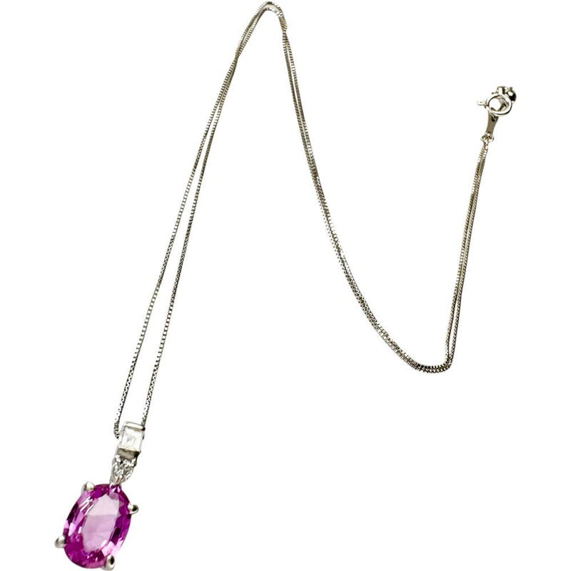 ピンクサファイア 1.373ct ダイヤモンド 0.13ct ネックレス Pt900プラチナ/Pt850プラチナ 3.3g 45cm レディース
【中古】【真子質店】【NN】




【YIY】
