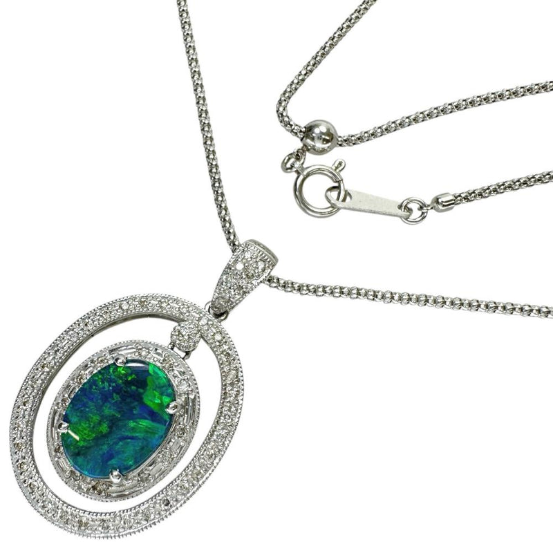 ブラックオパール 1.50ct ダイヤモンド 0.40ct ネックレス K18WGホワイトゴールド 18金 9.6g 50cm レディース
【中古】【真子質店】【NN】




【IMoSMo】