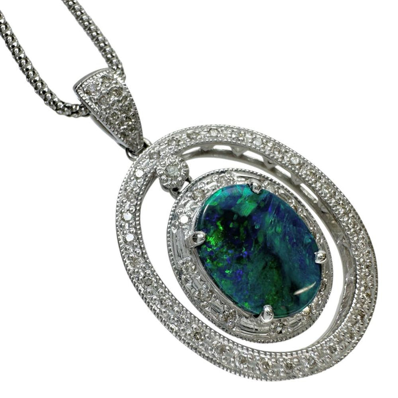 ブラックオパール 1.50ct ダイヤモンド 0.40ct ネックレス K18WGホワイトゴールド 18金 9.6g 50cm レディース
【中古】【真子質店】【NN】




【IMoSMo】