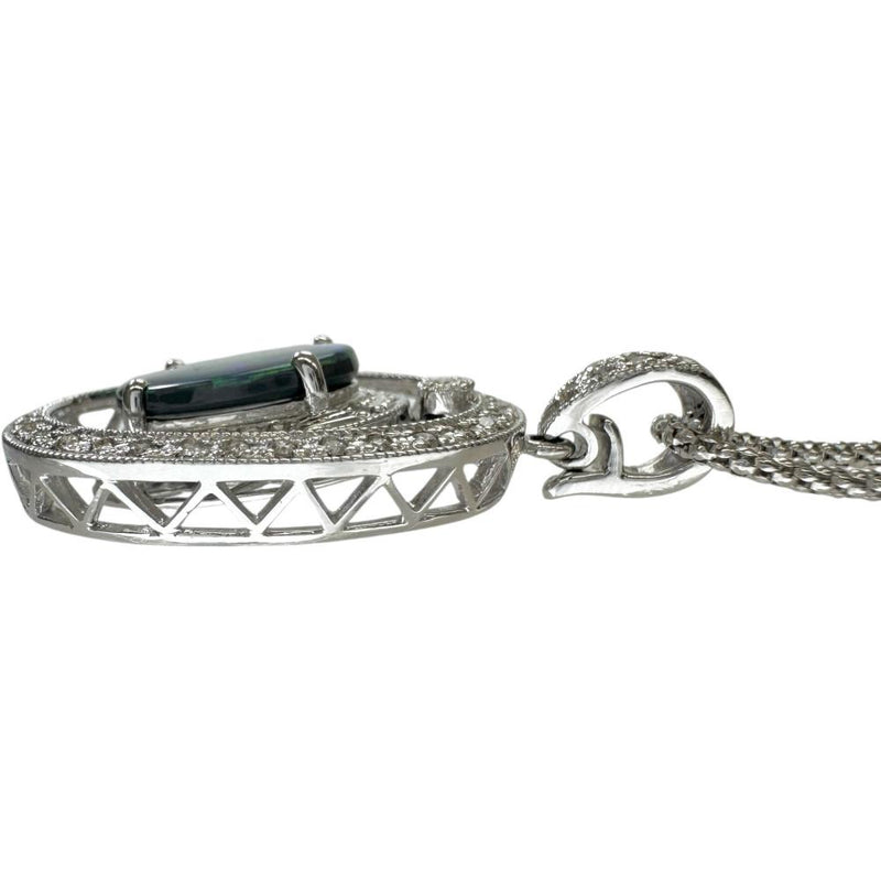 ブラックオパール 1.50ct ダイヤモンド 0.40ct ネックレス K18WGホワイトゴールド 18金 9.6g 50cm レディース
【中古】【真子質店】【NN】




【IMoSMo】