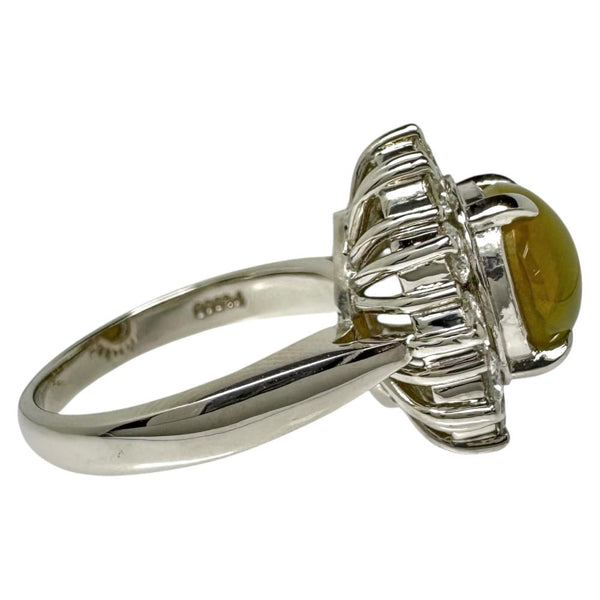 11号 クリソベリルキャッツアイ 3.95ct ダイヤモンド 計0.96ct リング・指輪 Pt900プラチナ 10.6g レディース
【中古】【真子質店】【NN】




【IDSY】