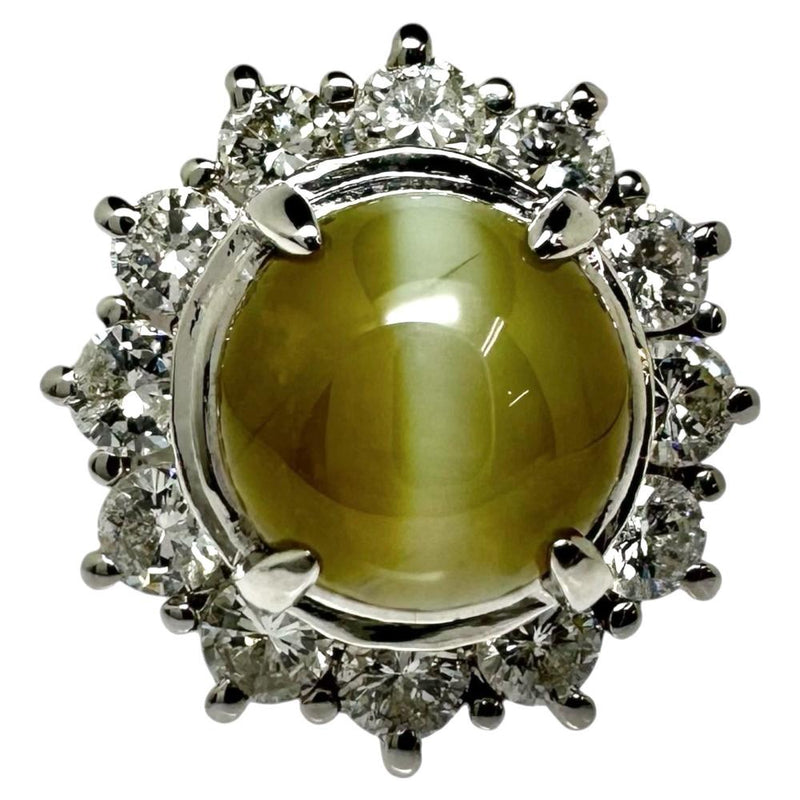 11号 クリソベリルキャッツアイ 3.95ct ダイヤモンド 計0.96ct リング・指輪 Pt900プラチナ 10.6g レディース
【中古】【真子質店】【NN】




【IDSY】