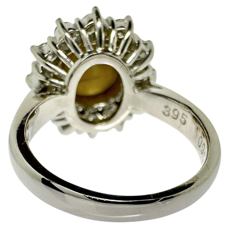 11号 クリソベリルキャッツアイ 3.95ct ダイヤモンド 計0.96ct リング・指輪 Pt900プラチナ 10.6g レディース
【中古】【真子質店】【NN】




【IDSY】