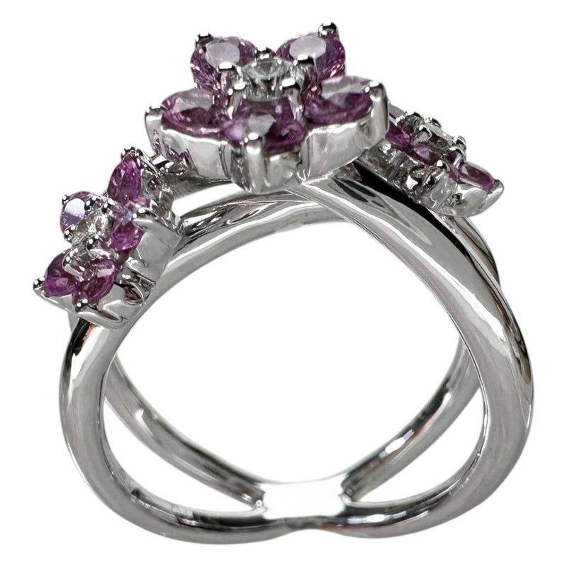 12号 花/フラワーモチーフ ピンクサファイア 1.10ct ダイヤモンド 0.16ct リング・指輪 K18WGホワイトゴールド 18金 7.9g レディース
【中古】【真子質店】【NN】




【Sxx】