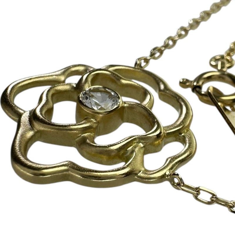 フラワーモチーフ　薔薇モチーフ ダイヤモンド 0.124ct ネックレス K18ゴールド 18金 3.2g 38cm レディース
【中古】【真子質店】【NN】




【MaMix】