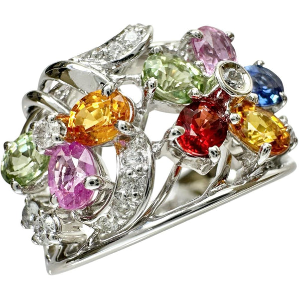 14.5号 フラワーモチーフ マルチサファイア 2.08ct ダイヤモンド 0.17ct リング・指輪 K18WGホワイトゴールド 18金 8.1g レディース
【中古】【真子質店】【NN】




【IITT】