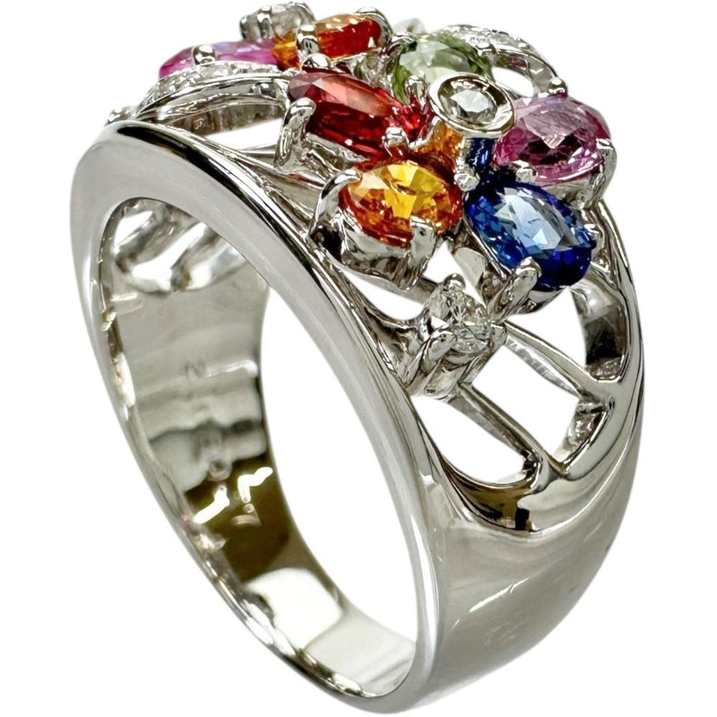 14.5号 フラワーモチーフ マルチサファイア 2.08ct ダイヤモンド 0.17ct リング・指輪 K18WGホワイトゴールド 18金 8.1g レディース
【中古】【真子質店】【NN】




【IITT】