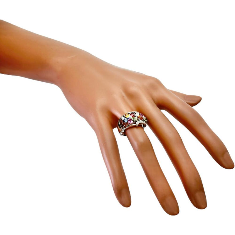 14.5号 フラワーモチーフ マルチサファイア 2.08ct ダイヤモンド 0.17ct リング・指輪 K18WGホワイトゴールド 18金 8.1g レディース
【中古】【真子質店】【NN】




【IITT】