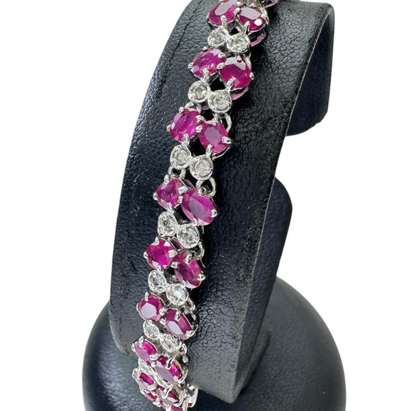 ルビー 8.75ct ダイヤモンド 1.00ct ブレスレット K18WGホワイトゴールド 18金 19.3g 17.5cm レディース
【中古】【真子質店】【NN】




【TKMox】