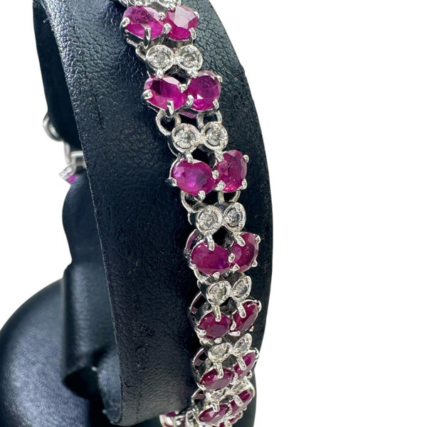 ルビー 8.75ct ダイヤモンド 1.00ct ブレスレット K18WGホワイトゴールド 18金 19.3g 17.5cm レディース
【中古】【真子質店】【NN】




【TKMox】