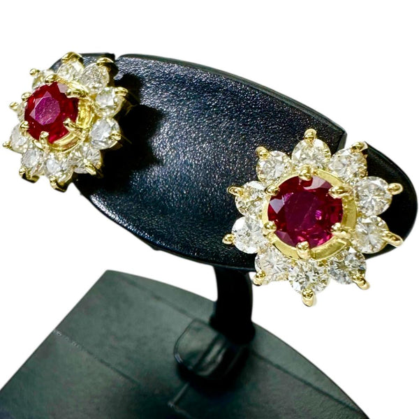 フラワーモチーフ ルビー 0.464×2ct ダイヤモンド 0.285×2ct ピアス K18ゴールド 18金 3.2g レディース
【中古】【真子質店】【NN】




【KDMi】