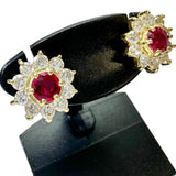フラワーモチーフ ルビー 0.464×2ct ダイヤモンド 0.285×2ct ピアス K18ゴールド 18金 3.2g レディース
【中古】【真子質店】【NN】




【KDMi】