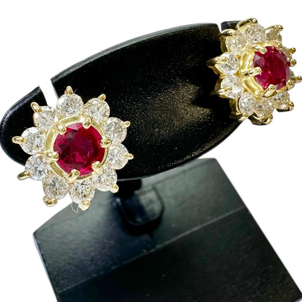 フラワーモチーフ ルビー 0.464×2ct ダイヤモンド 0.285×2ct ピアス K18ゴールド 18金 3.2g レディース
【中古】【真子質店】【NN】




【KDMi】