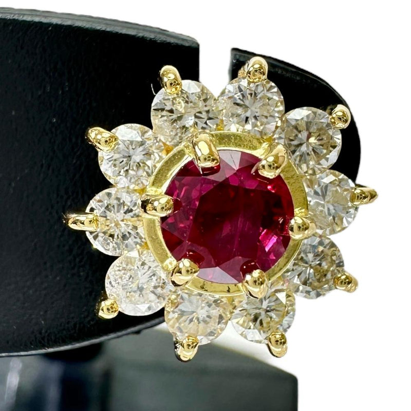 フラワーモチーフ ルビー 0.464×2ct ダイヤモンド 0.285×2ct ピアス K18ゴールド 18金 3.2g レディース
【中古】【真子質店】【NN】




【KDMi】