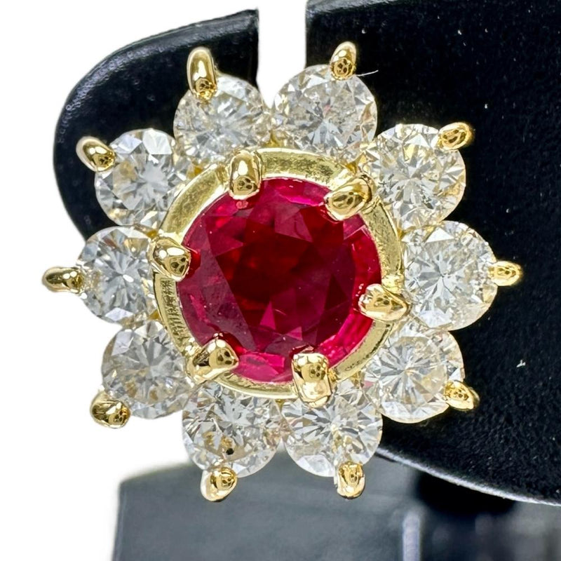 フラワーモチーフ ルビー 0.464×2ct ダイヤモンド 0.285×2ct ピアス K18ゴールド 18金 3.2g レディース
【中古】【真子質店】【NN】




【KDMi】