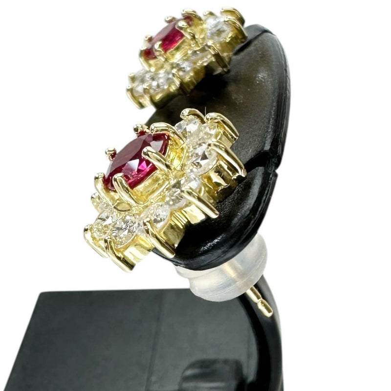 フラワーモチーフ ルビー 0.464×2ct ダイヤモンド 0.285×2ct ピアス K18ゴールド 18金 3.2g レディース
【中古】【真子質店】【NN】




【KDMi】