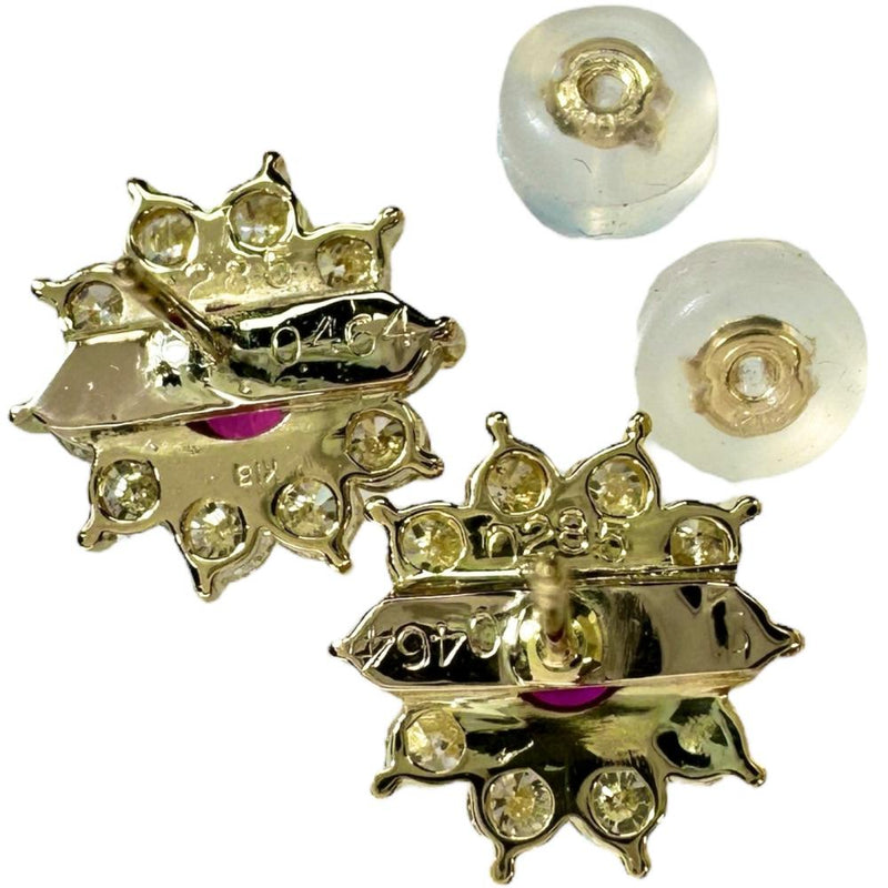フラワーモチーフ ルビー 0.464×2ct ダイヤモンド 0.285×2ct ピアス K18ゴールド 18金 3.2g レディース
【中古】【真子質店】【NN】




【KDMi】