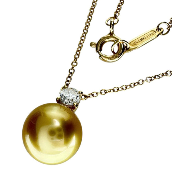 【TIFFANY&Co./ティファニー】 サウスシー 南洋ゴールデンパール/真珠9.1mm ダイヤモンド（推定0.15ct程度） ネックレス K18ゴールド 18金 2.8g 40.0cm レディース
【中古】【真子質店】【GD】




【TxTD】