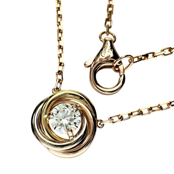 【CARTIER/カルティエ】 トリニティ 1Pダイヤモンド（推定0.17ct） ネックレス K18ゴールド 18金/YG/WG/PG 2.7g 41cm レディース
【中古】【真子質店】【BL】




【TMiYx】