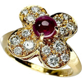 10号【Van Cleef & Arpels/ヴァンクリーフ＆アーペル】 トレフル カボションルビー 0.43ct ダイヤモンド 0.43ct リング・指輪 K18ゴールド 18金 5.1g レディース
【中古】【真子質店】【BL】




【DMaTMa】