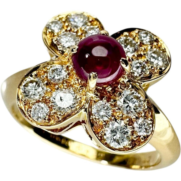 10号【Van Cleef & Arpels/ヴァンクリーフ＆アーペル】 トレフル カボションルビー 0.43ct ダイヤモンド 0.43ct リング・指輪 K18ゴールド 18金 5.1g レディース
【中古】【真子質店】【BL】




【DMaTMa】